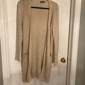 Long cardigan. Oatmeal colour Size s/m